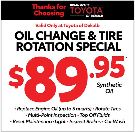 Toyota Service Specials & Coupons